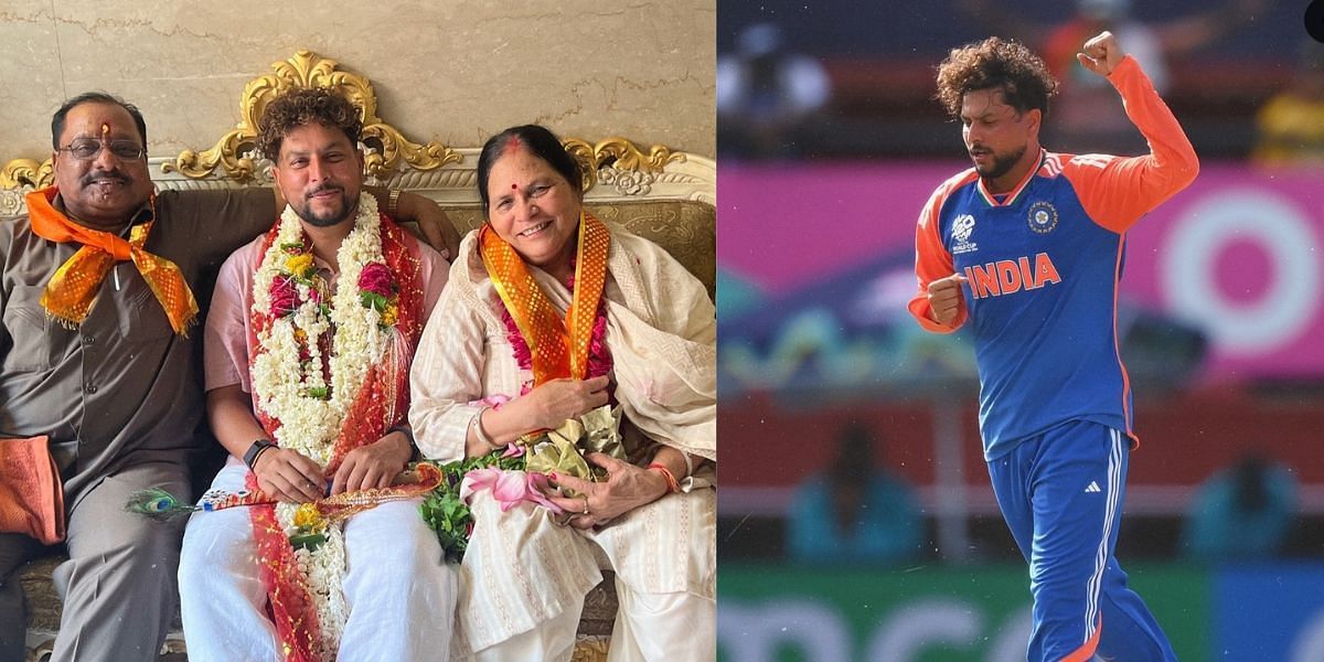 Kuldeep Yadav with his family