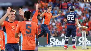 [Watch] Pat Cummins dismisses Travis Head for just 9 runs in his first over during MLC 2024 final