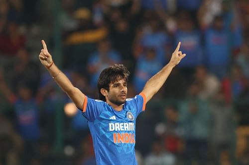 Ravi Bishnoi claimed three wickets in the second T20I. (Image Credits: Getty Images)