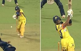 [Watch] Samit Dravid hits stunning six in Maharaja T20 Trophy match between Mysuru Warriors and Bengaluru Blasters
