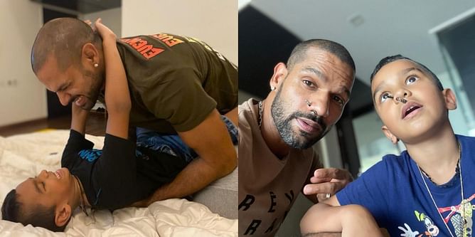 "He must be knowing that I play cricket" - Shikhar Dhawan shares an endearing message for son Zoravar after retirement