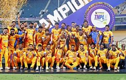 [Watch] Dindigul Dragons' Sarath Kumar smashes match-winning 6 off Shahrukh Khan in TNPL 2024 final against Lyca Kovai Kings