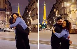 "I Eiffel You" - Sanju Samson and his wife Charulatha share a romantic moment in Paris