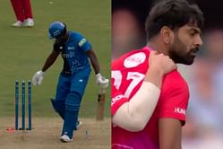 [Watch] Haris Rauf celebrates aggressively after dismissing Andre Russell for golden duck in The Hundred Men’s Competition