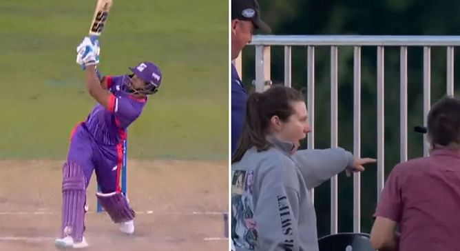 [Watch] Nicholas Pooran blasts 113m six out-of-ground en route to unbeaten 66 off 33 balls in The Hundred