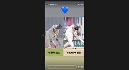 Rishabh Pant's latest Instagram story was shared on Monday, September 23. [Pic credits: @rishabpant on Instagram]