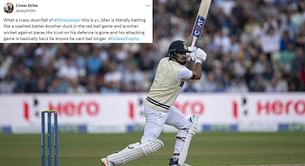"What a crazy downfall" - Fans react as Shreyas Iyer departs for a duck in Duleep Trophy