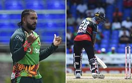[Watch] Wanindu Hasaranga cleans up Justin Greaves with a vicious googly in SKNP vs ABF match of CPL 2024