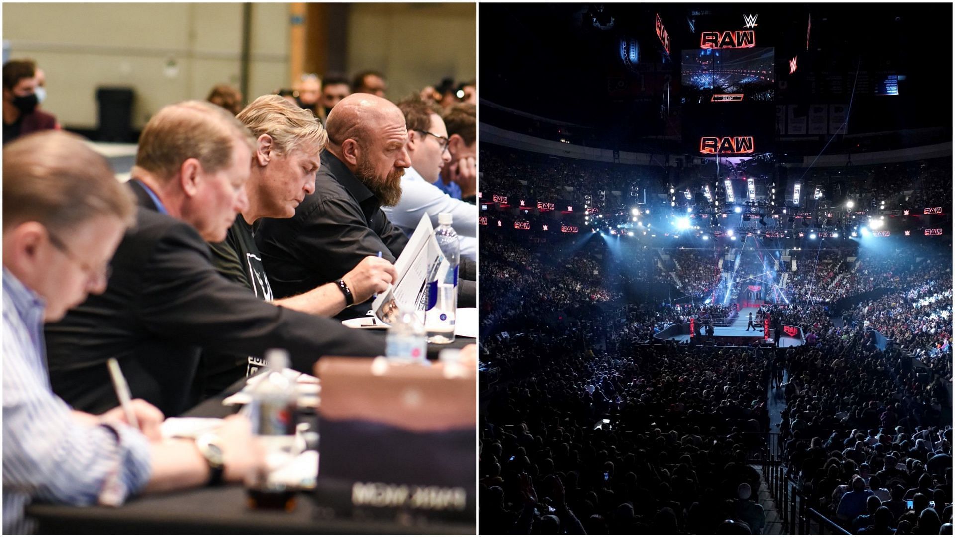 WWE officials at tryouts, the WWE Universe attends RAW