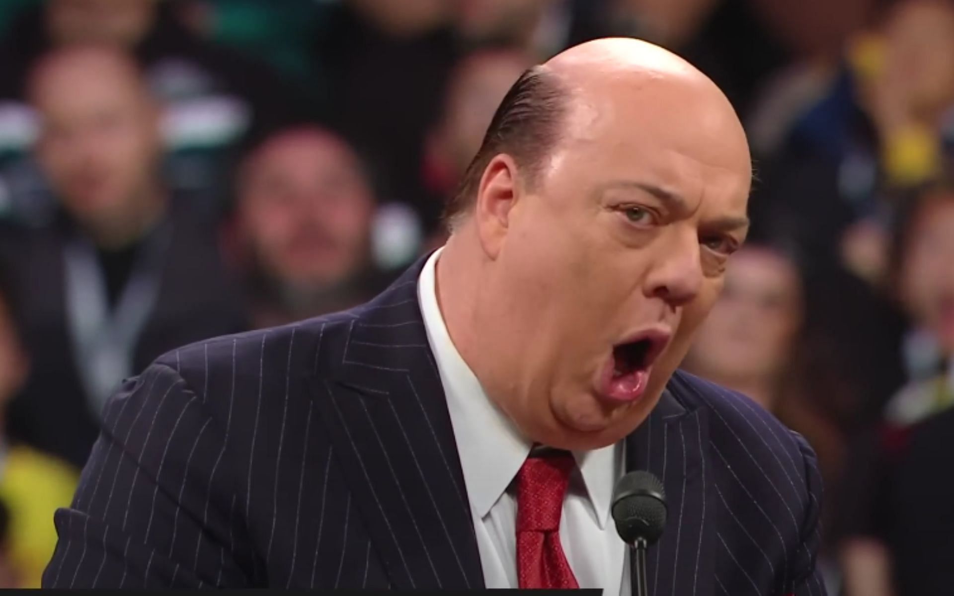 Heyman getting his honors at the Hall of Fame (Pic Courtesy: WWE on YouTube)