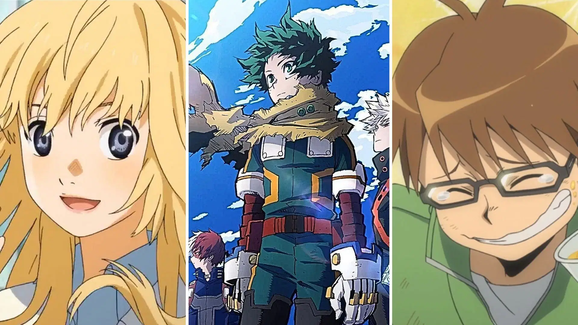Your Lie in April, My Hero Academia, Silver Spoon 