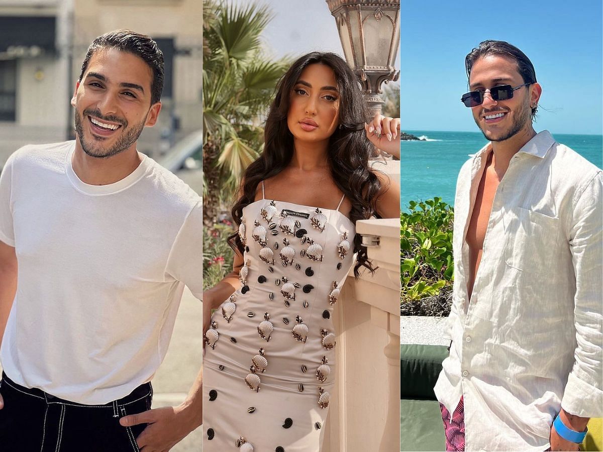 Simo, Nour, and Chafic from Love is Blind Habibi (Images via Instagram/@simonasrollah, @nourelhaaj, @chafic_yo)