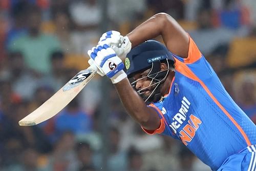 Sanju Samson didn't play a substantial knock in the first two T20Is. [P/C: BCCI]