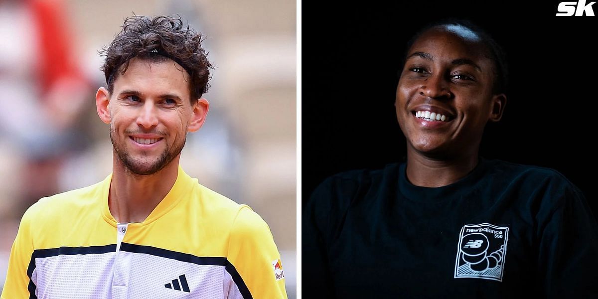 Dominic Thiem and Coco Gauff (Source: Getty)