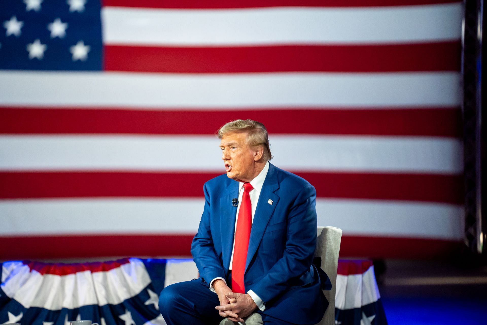 Fox News Town Hall With Former President Donald Trump - Source: Getty