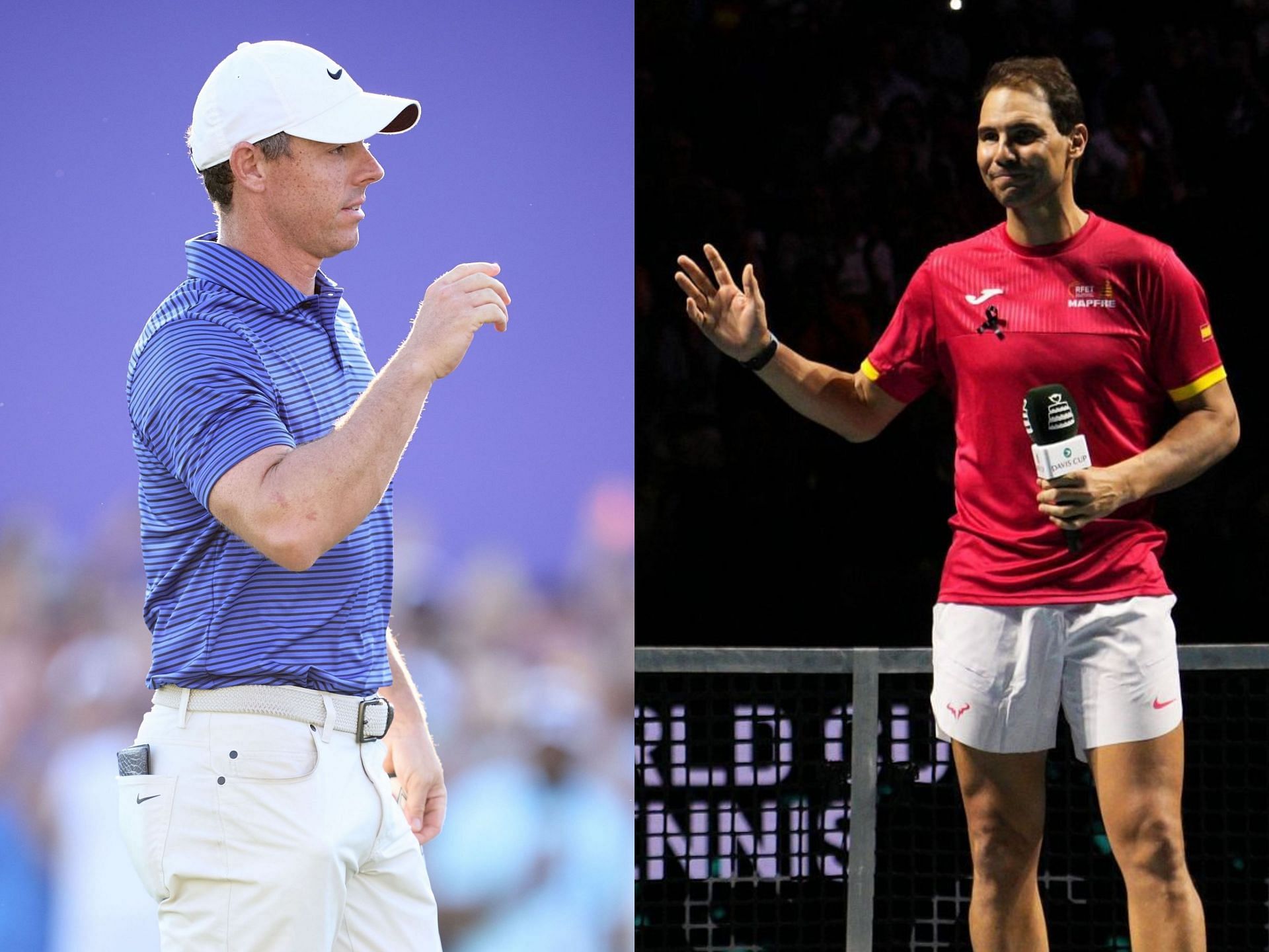 Rory McIlroy congratulates Rafael Nadal (Image Source: Getty)