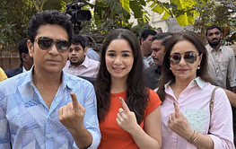 [Watch] Sachin Tendulkar casts his vote alongside family during Maharashtra Assembly Elections 2024