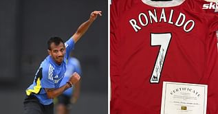 Indian cricketer Yuzvendra Chahal shows off signed Cristiano Ronaldo kit from his first Manchester United stint