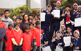 [Watch] Former India opener turns Secret Santa for NGO kids
