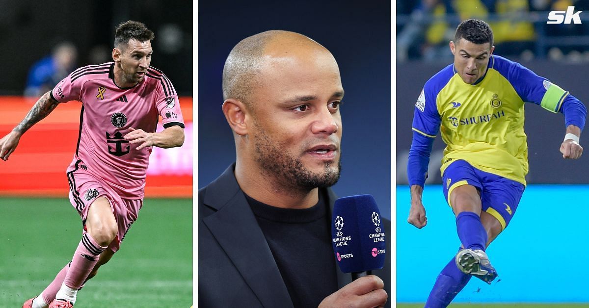 L to R: Lionel Messi, Vincent Kompany and Cristiano Ronaldo (All images sourced from Getty)