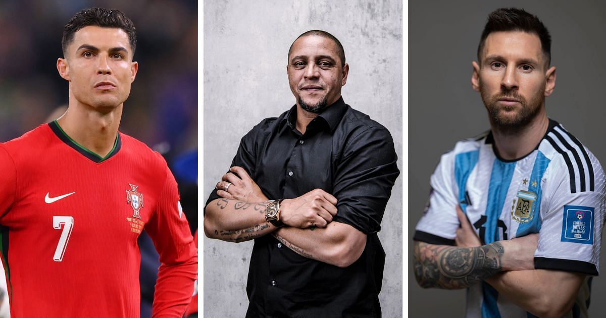 Cristiano Ronaldo, Roberto Carlos and Lionel Messi
