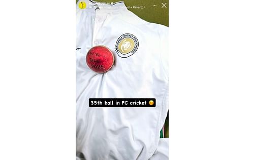 Screenshot of Ravindra Jadeja's Instagram story.