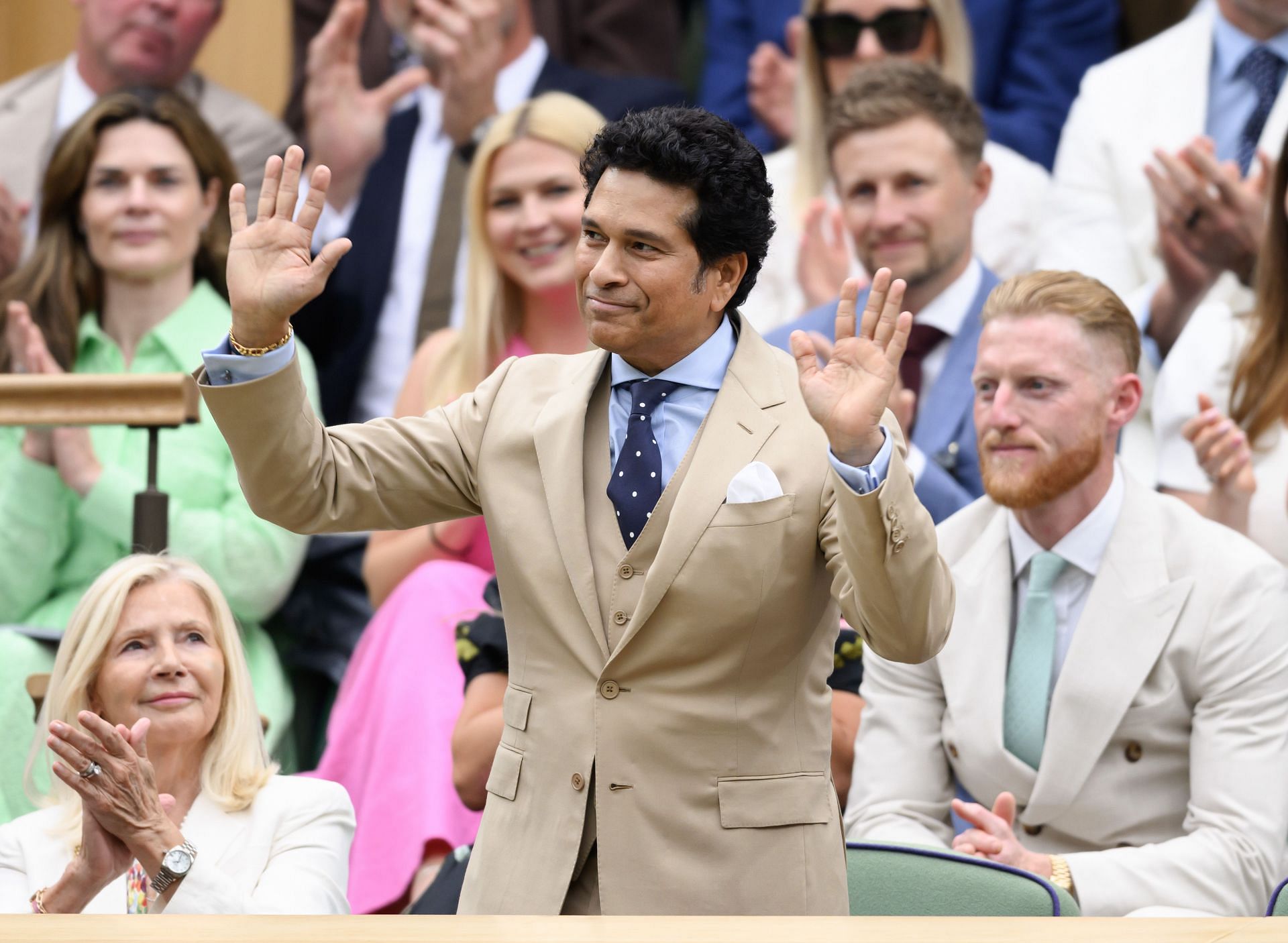Celebrity Sightings At Wimbledon 2024 - Day 6 - Source: Getty