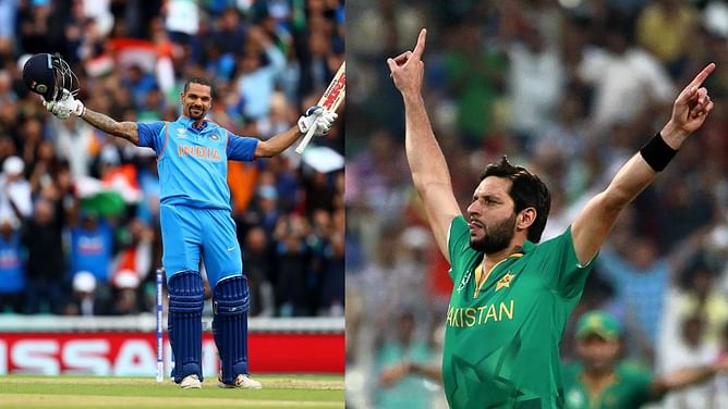 Picking an all-time India-Pakistan Champions Trophy playing 11 ft. Shikhar Dhawan & Shahid Afridi