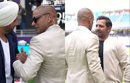 Shikhar Dhawan and Harbhajan Singh break into a jig ahead of IND vs PAK 2025 Champions Trophy clash in Dubai [Watch]