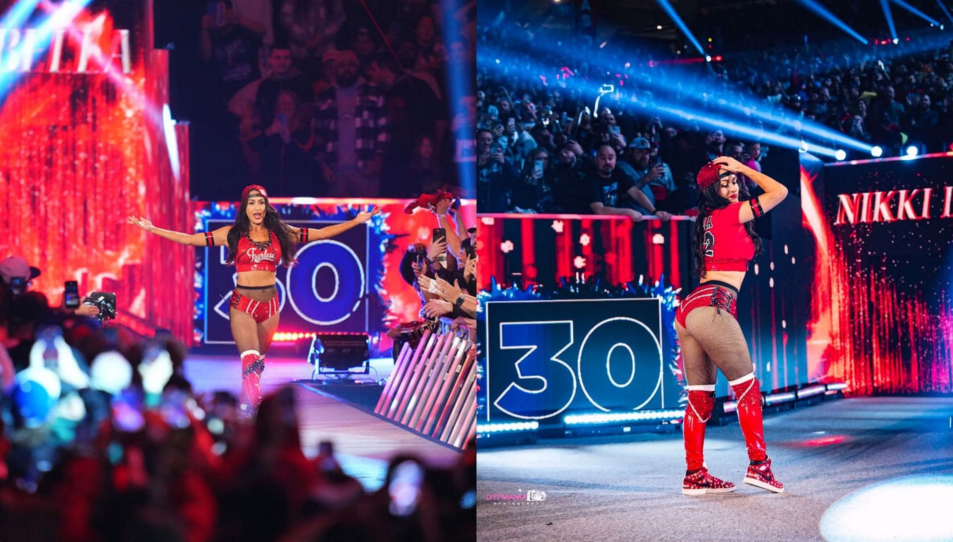 निकी बैला ने Royal Rumble में वापसी की (Photo: WWE.com &amp; Nikki Bella Instagram)