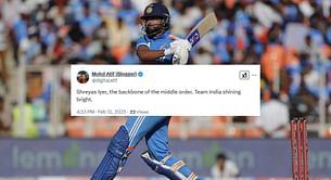 "The backbone of the middle order" - Fans react after Shreyas Iyer hits 78 runs off 64 balls in IND vs ENG 3rd ODI 2025