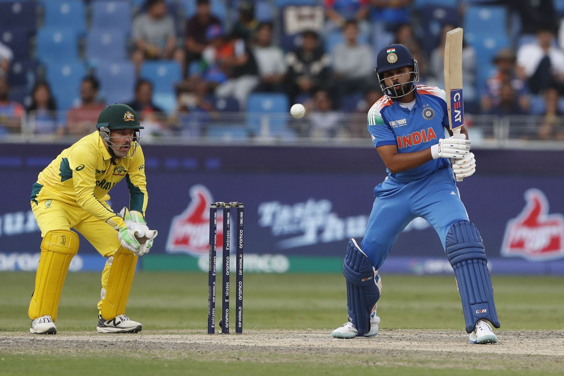 Shreyas Iyer scored 45 runs off 62 deliveries in India&#039;s 2025 Champions Trophy semi-final against Australia. [P/C: Getty]