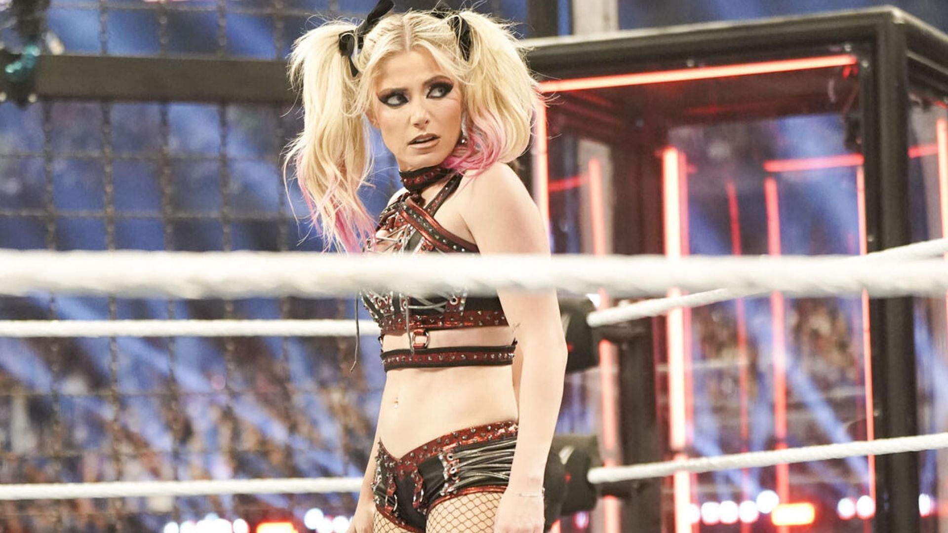 Alexa Bliss during the Elimination Chamber match [Image: WWE.com]