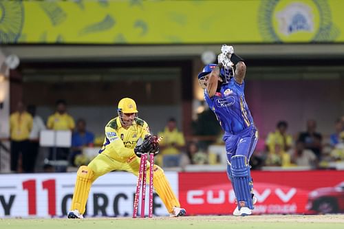 MS Dhoni stumps Suryakumar Yadav. (Image Credits: IPL X)