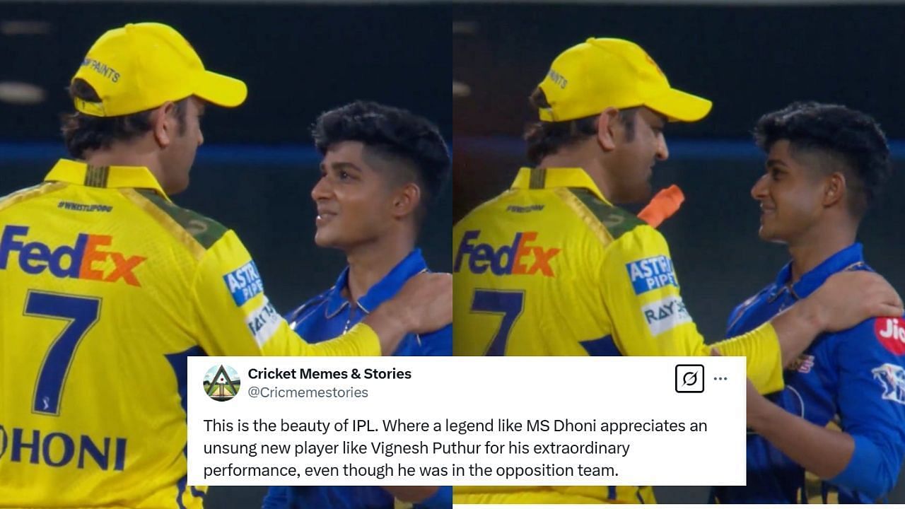 विग्नेश पुथुर ने तीन विकेट अपने नाम किए (Pc: JioHotstar)