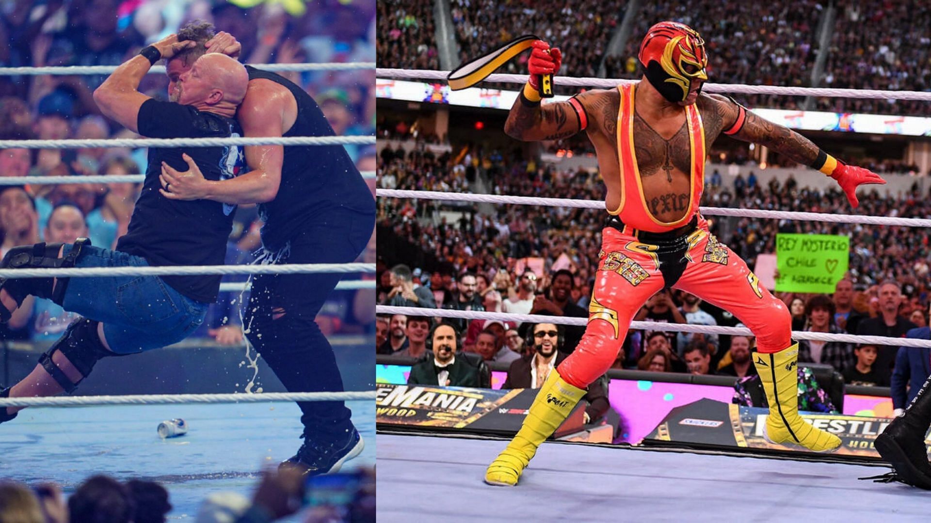 फैंस को WrestleMania के कई मजाकिया पल देखने को मिले हैं (Photos: WWE.com)