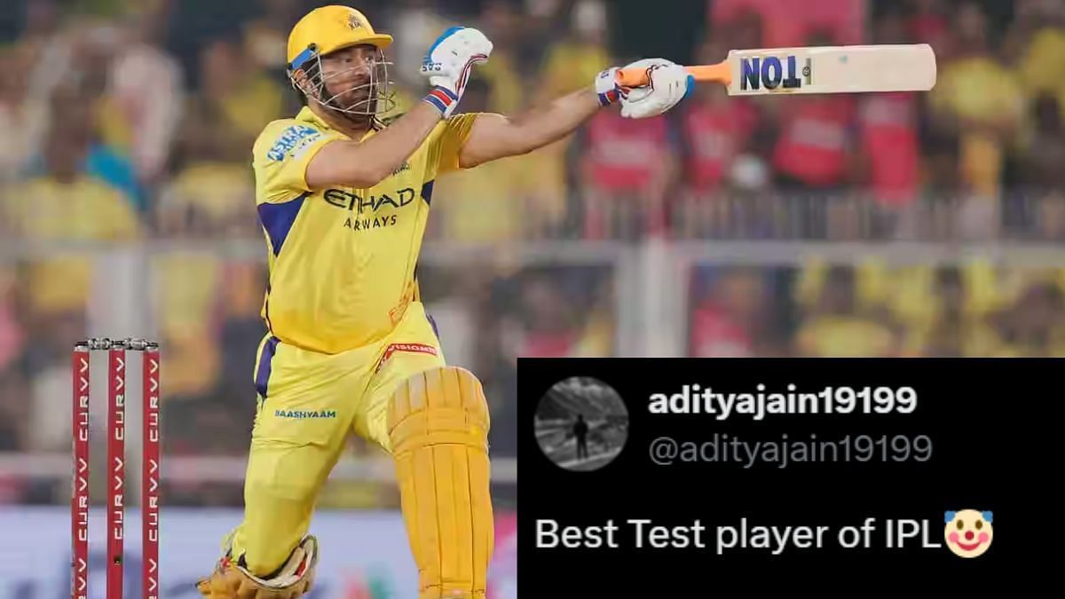 CSK की हार के बाद एमएस धोनी का बना मजाक (Photo Credit_iplt20.com, X/@@adityajain19199