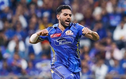 Deepak Chahar. (Image Credits: Mumbai Indians X)