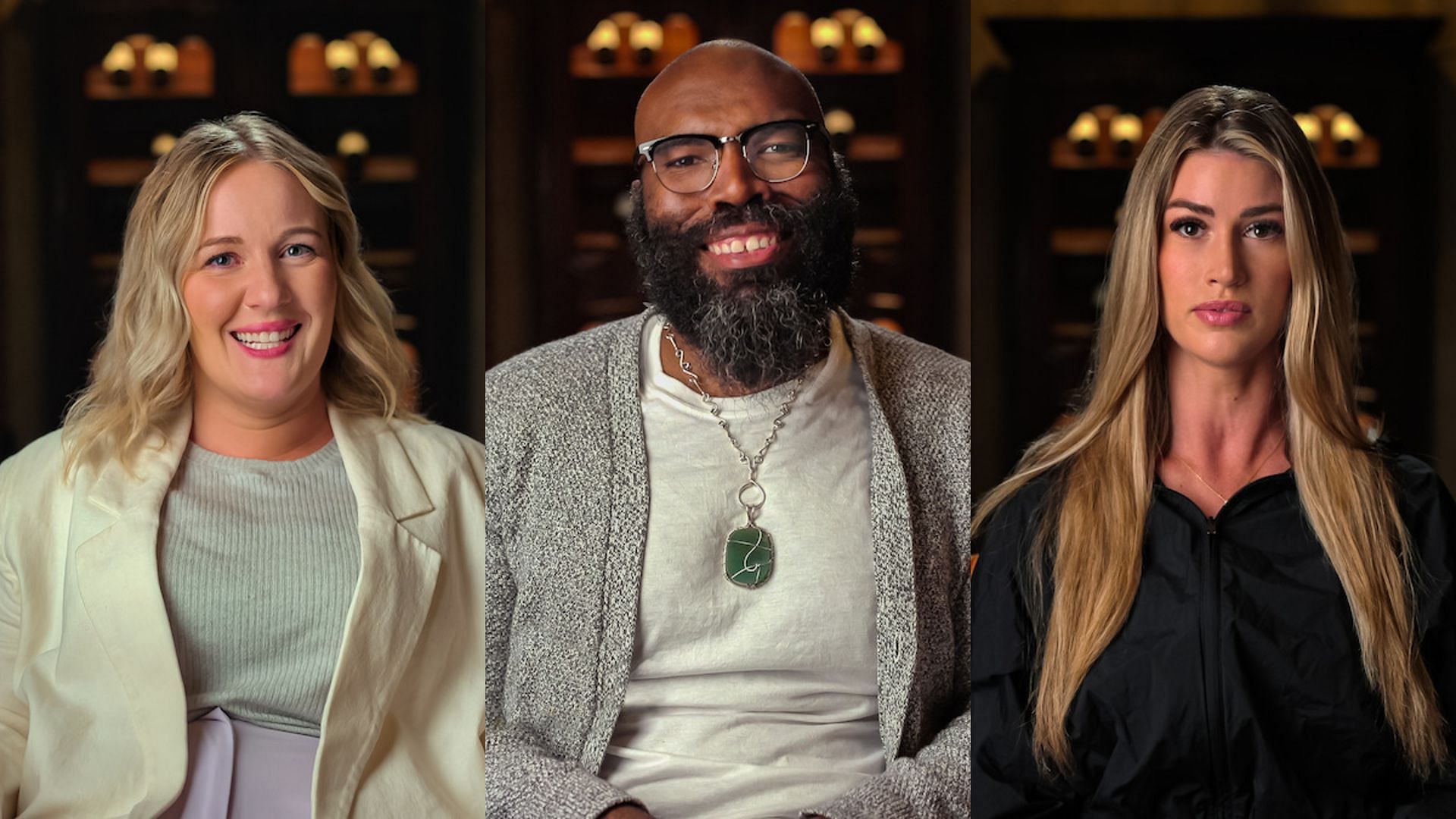 (L-R) Lauren, Phil, and Sydnee (Image via Tudum by Netflix)