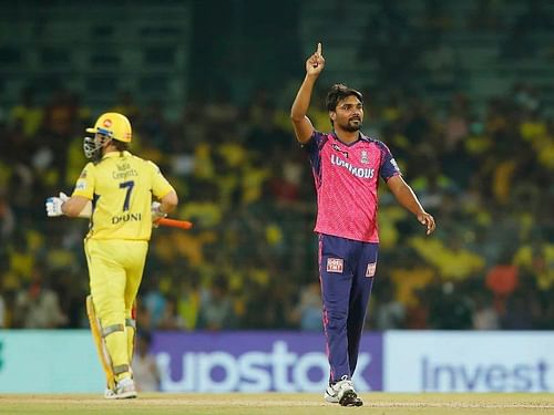Sandeep Sharma bowled the 20th over. (Credits: RR X)