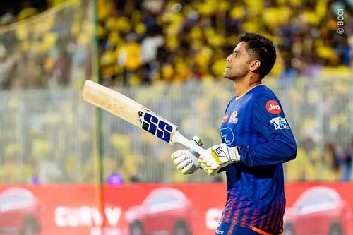 Suryakumar Yadav held back Puthur's last over [Image: iplt20.com]