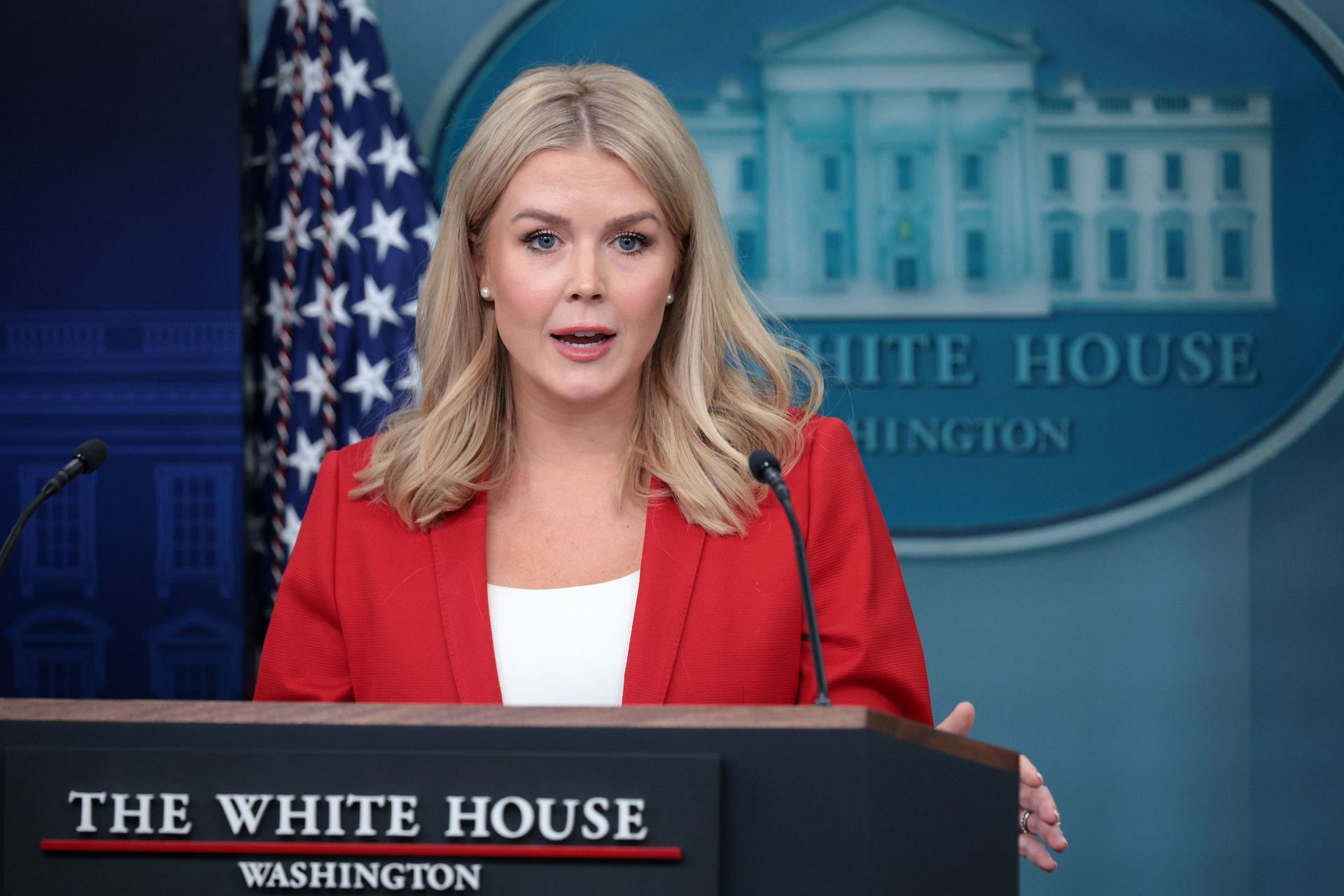 White House Press Secretary Karoline Leavitt Holds Media Briefing - Source: Getty