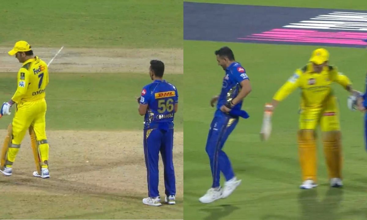 एमएस धोनी और दीपक चाहर की दोस्ती (Image Credits: X/@ Div🦁- Suprvirat)