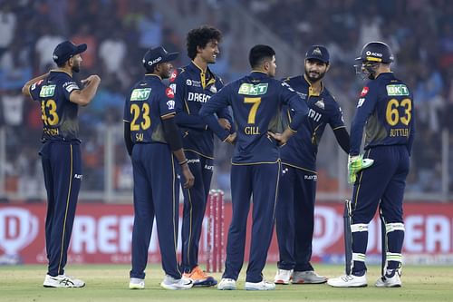 Gujarat Titans lost their opening contest by 11 runs. Source: Getty
