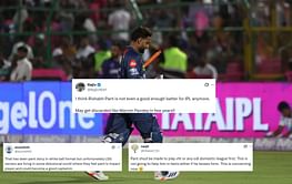 "Owners are living in some delusional world where they feel Pant is Impact player"- Fans slam Lucknow skipper for 9-ball 3 in RR vs LSG IPL 2025 clash