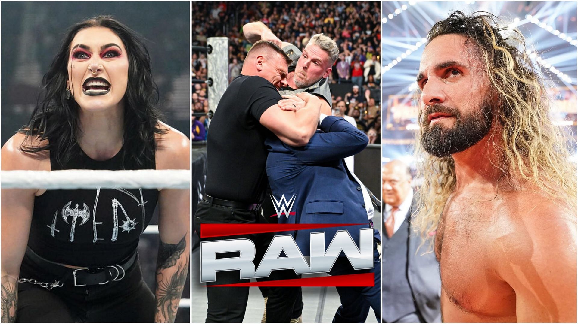 Rhea Ripley, Gunther &amp; Pat McAfee, and Seth Rollins