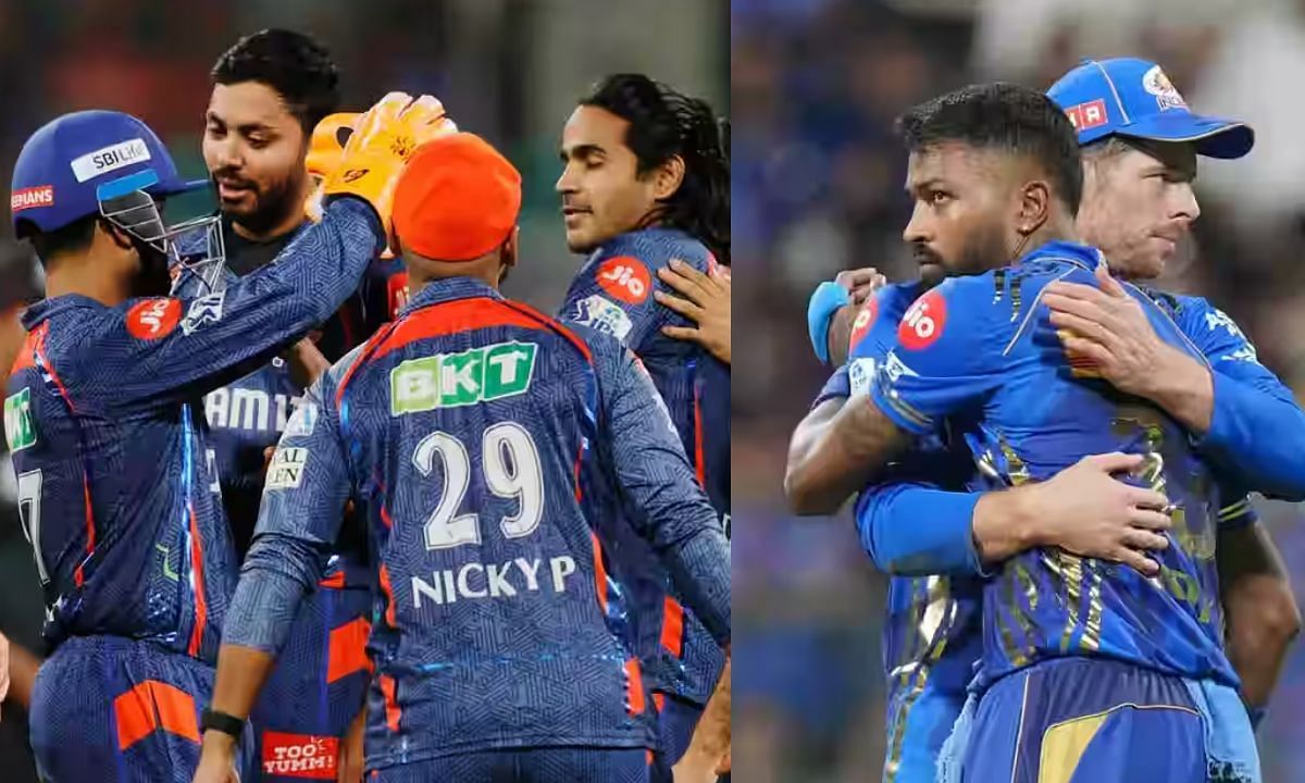 लखनऊ सुपर जायंट्स और मुंबई इंडियंस (Photo Credit - IPLT20.COM)
