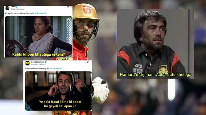 'कब खून खोलेगा रे तेरा?'- IPL 2025 में ग्लेन मैक्सवेल के एक और फ्लॉप शो से फैंस हुए गुस्सा, Memes शेयर करके उड़ाया मजाक