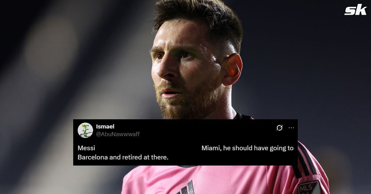 Lionel Messi at Inter Miami (Image via Getty and X/@AbuNawwwaff)