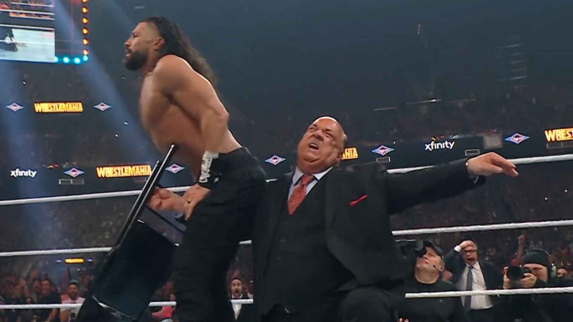 Paul Heyman has done the unthinkable (Credit: WWE WrestleMania Night 1)